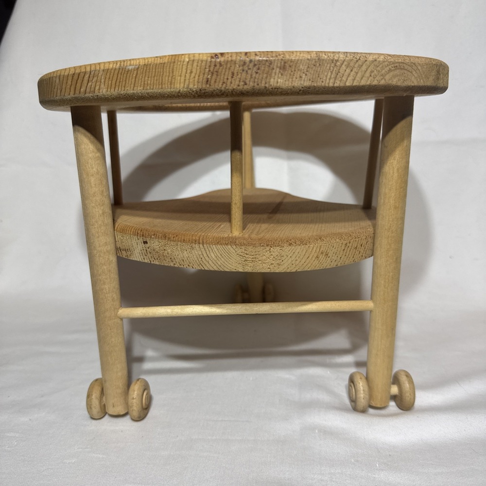 Antique Vintage Primitive Wooden Baby Walker Doll Display Toy Doll Accessory - Picture 5 of 14